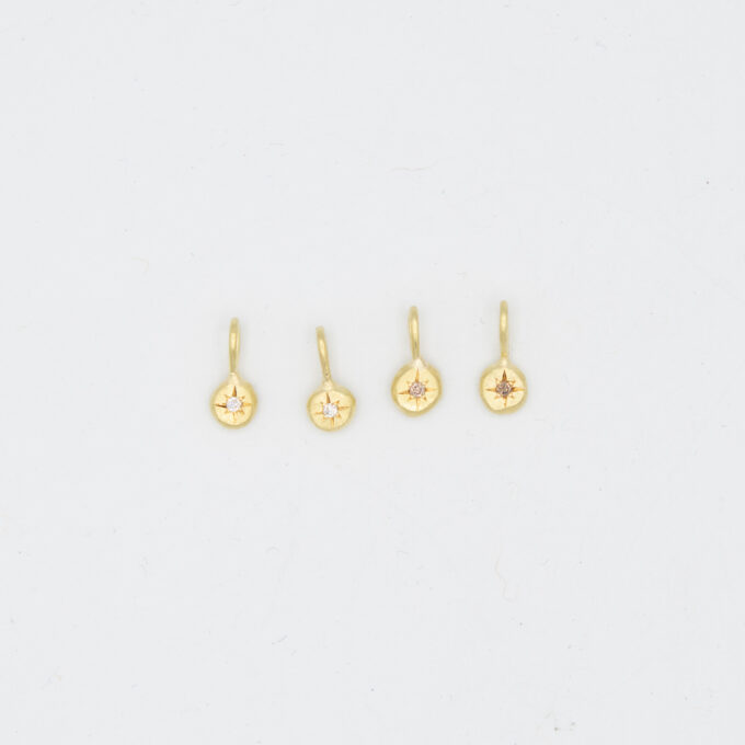 Goldanhänger Sternschnuppe Diamant